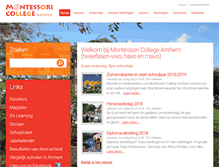 Tablet Screenshot of montessoriarnhem.nl